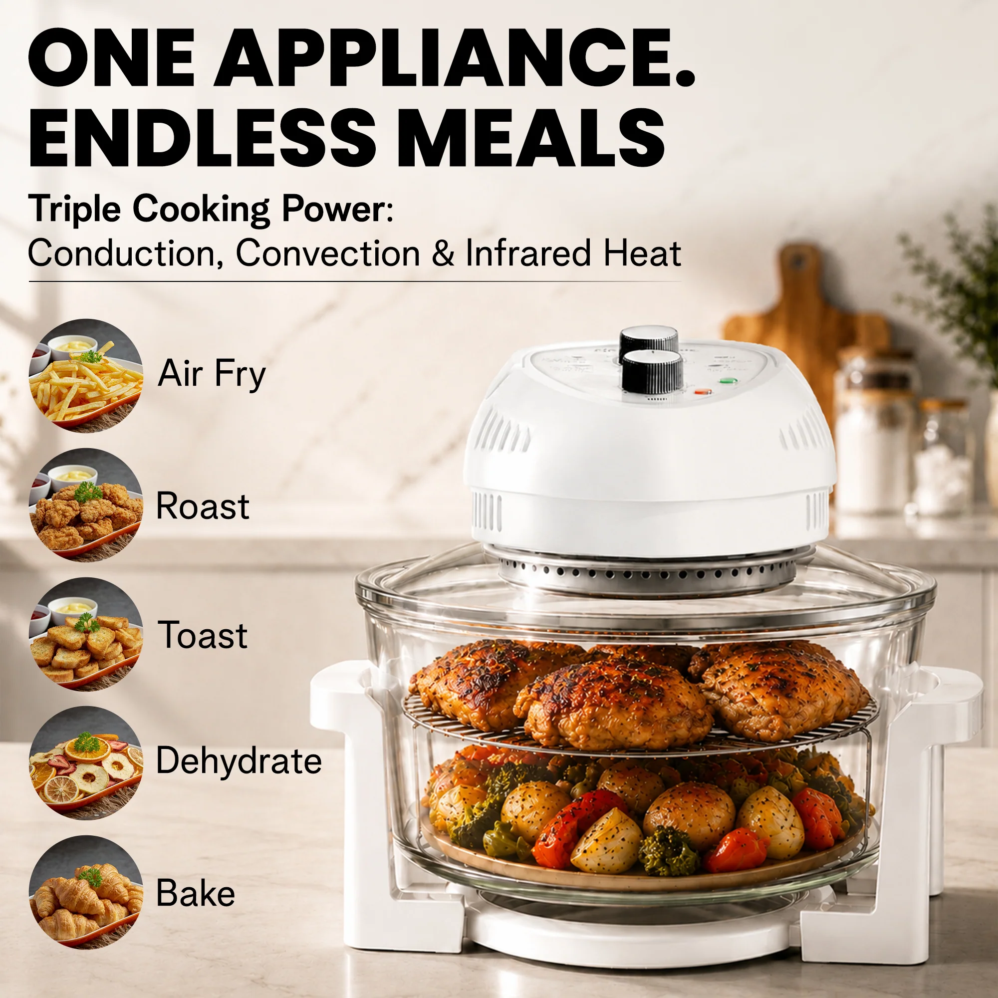 Granitestone Glass Air Fryer - Image 11