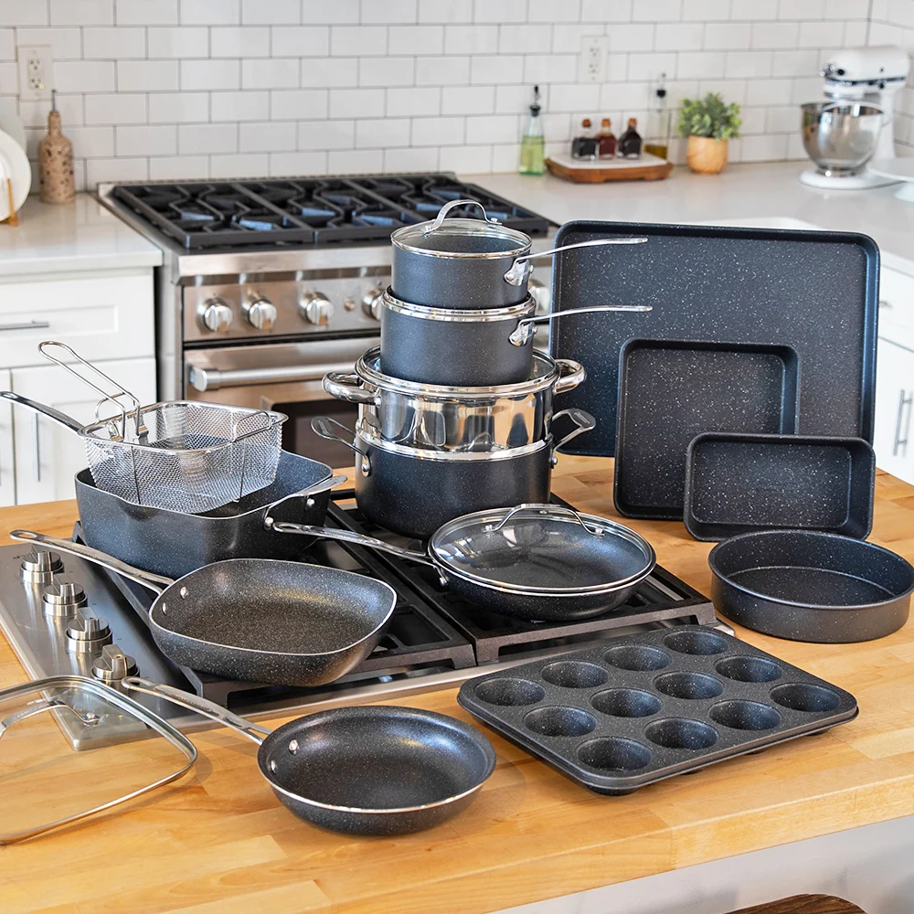 Granitestone 20pc Kitchen In A Box - Cook, Bake, Steam, Fry - Complete Set - Image 9